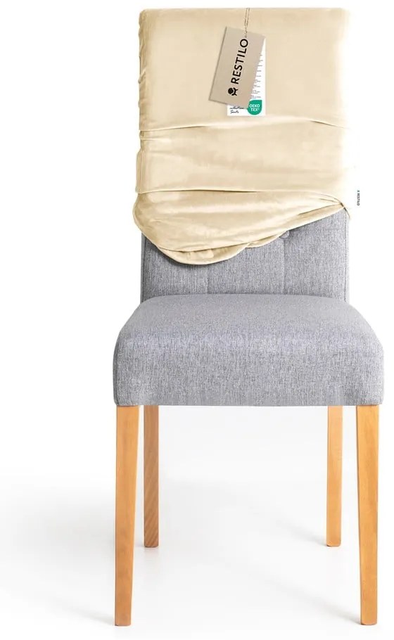 Coprisedia beige con rivestimento elastico per sedie 48 cm Sento – Restilo