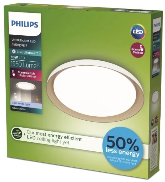 Philips - Plafoniera LED dimmerabile PEBBLO LED/10W/230V 4000K bianco