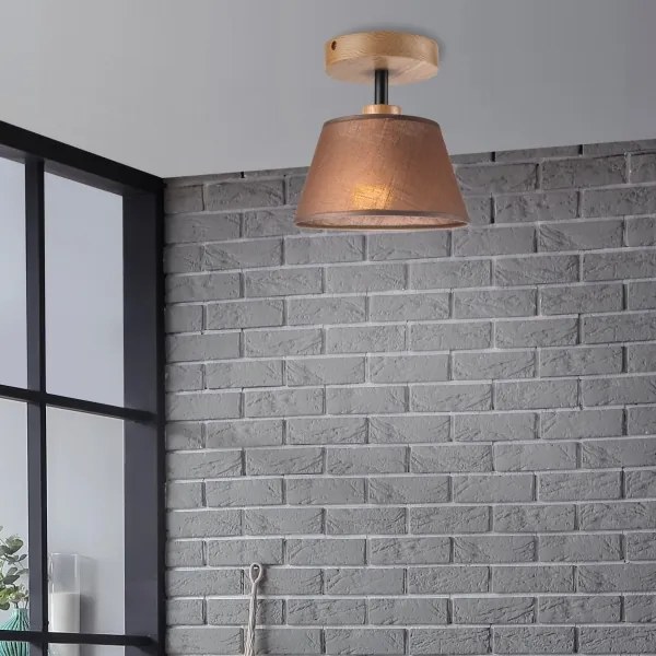 Lampadario ANTONIO 1xE14/40W/230V marrone a soffitto