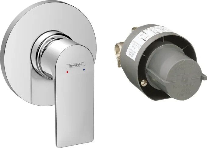 Miscelatore Monocomando doccia a muro Da Incasso Cromo Hansgrohe Rebris E 72658000