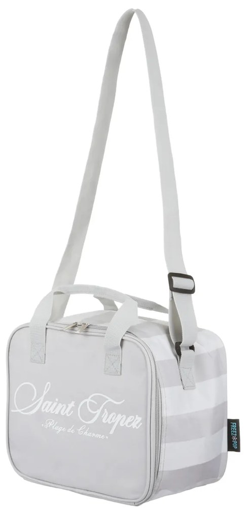 Lunch box Saint Tropez grigio con tracolla