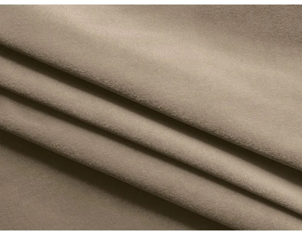 Letto matrimoniale imbottito marrone chiaro con contenitore a griglia 180x200 cm Kiana - Makamii