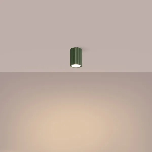 Sollux SL.1606 - Faretto KARBON 1xGU10/10W/230V 10 cm verde