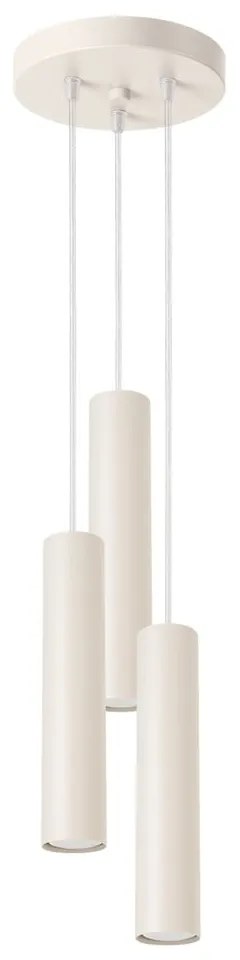 Lampadario color crema ø 19,5 cm Castro – Sollux