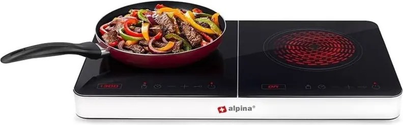 alpina 8711252183039-2 bruciatori, 3500 Watt, in vetro