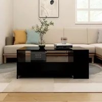 Tavolino da Salotto Nero 102x55x42 cm in Legno Compensato 810918