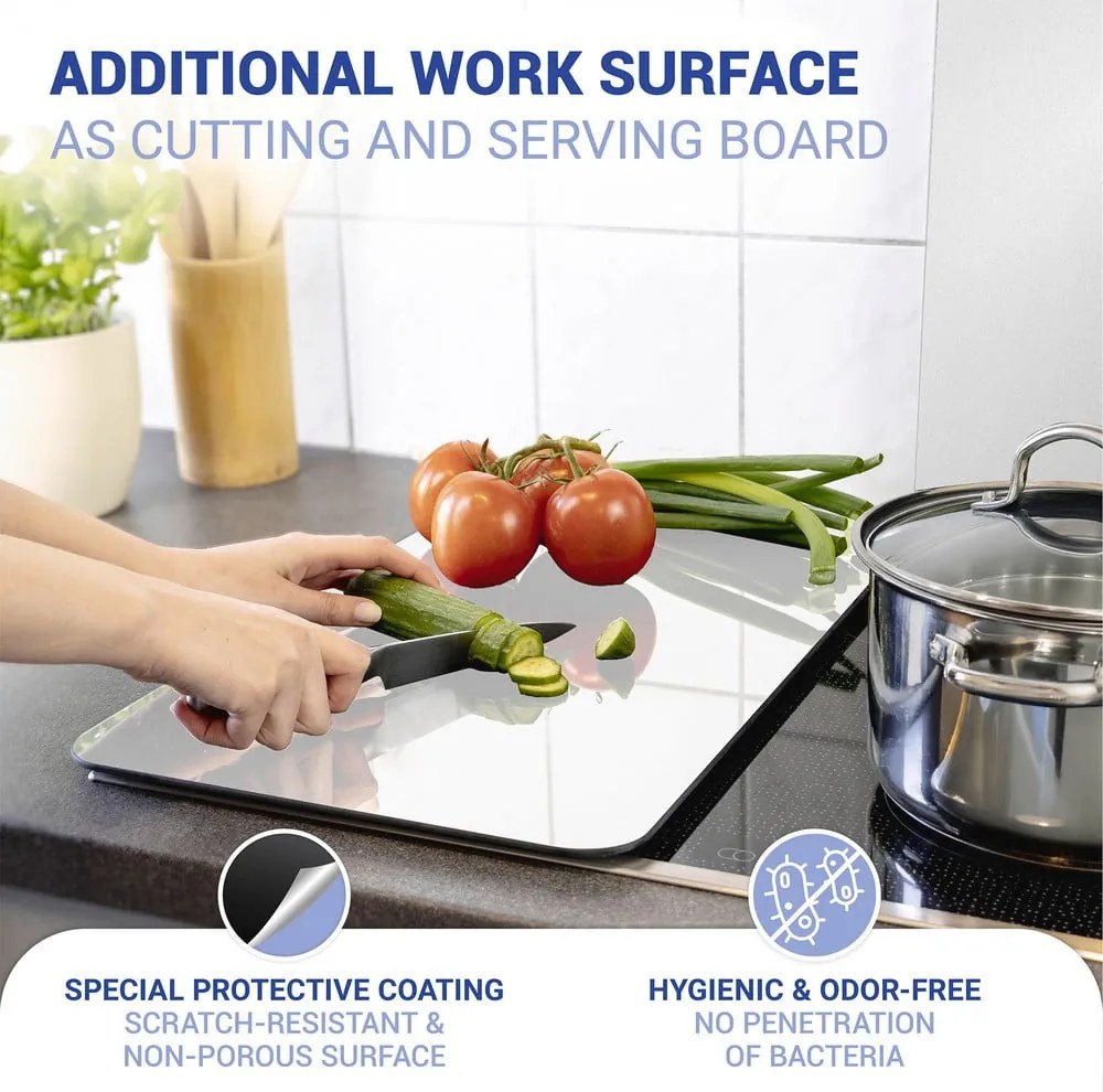 Set di 2 cappe in vetro Argento Universal - Wenko