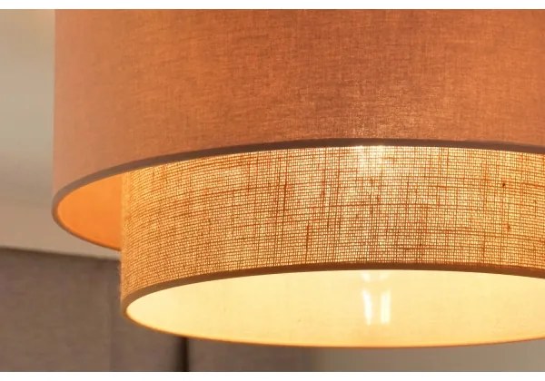 Duolla - Plafoniera BOHO 1xE27/15W/230V diametro 45 cm beige/marrone