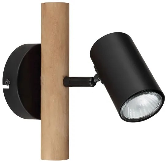 Globo 57913-1 - Faretto da parete HERTI 1xGU10/5W/230V legno/metallo