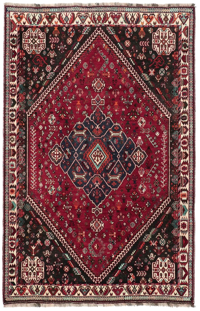 Gashghai Tappeto 280x180 (Iran) Annodato A Mano