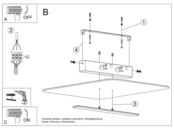 Sollux SL.1007 - Plafoniera AZALIA 2xG9/40W/230V