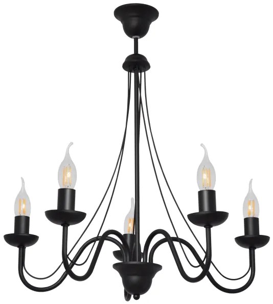 Lampadario a sospensione con filo MALBO II 5xE14/10W/230V