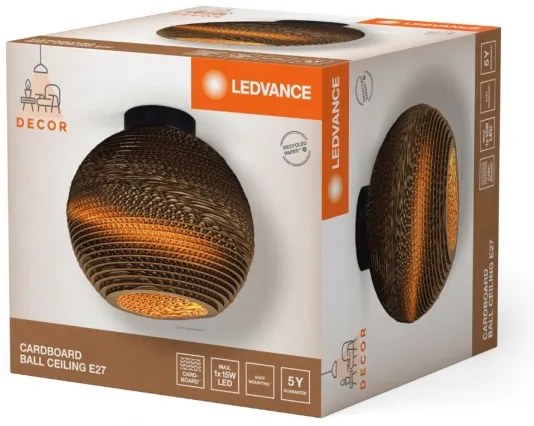 Ledvance - Plafoniera DECOR CARDBOARD 1xE27/15W/230V diametro 26 cm