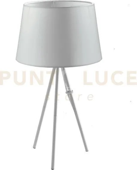 Lume marilyn con paralume in tessuto bianco 1 luce attacco e27 30x5...