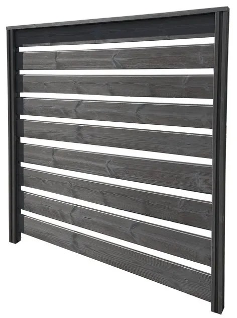 Pannello componibile Thermowood grigio in legno H 178.4 x L 178.6 cm
