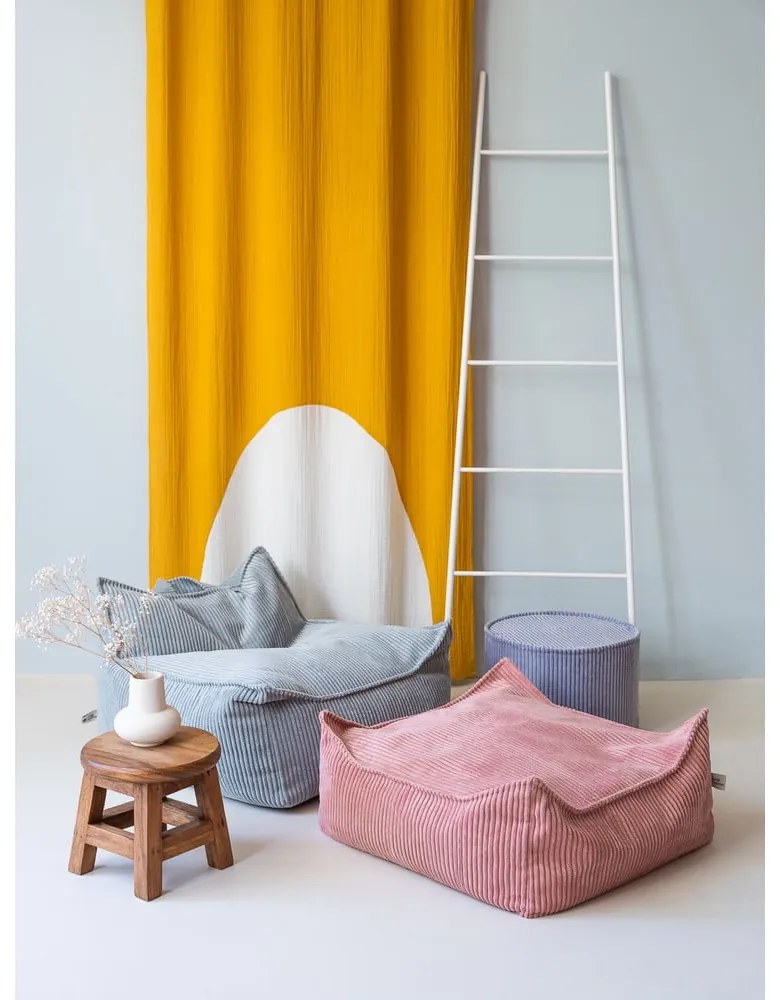 Pouf a sacco per bambini color menta con rivestimento in velluto a coste Chair – Wigiwama