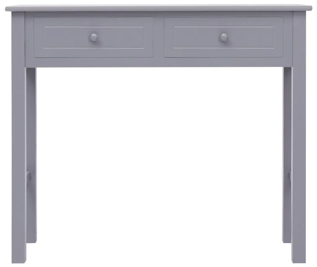 Tavolo Consolle Grigio 90x30x77 cm in Legno