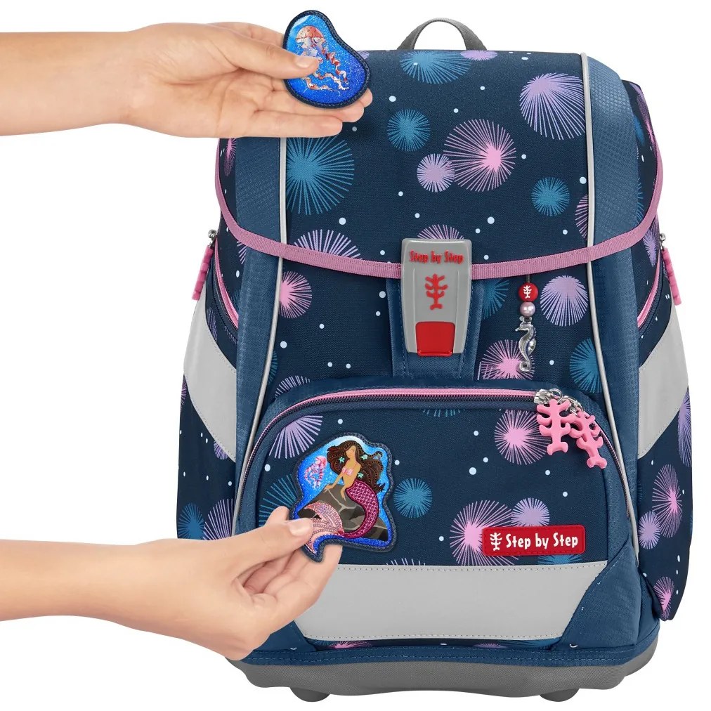 Zaino/cartella scuola 2IN1 PLUS – Set 6 pezzi, Step by Step Mermaid Delia