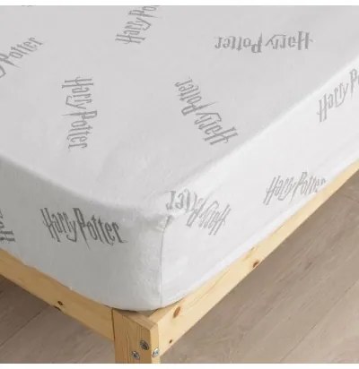 Lenzuolo con angoli Harry Potter Bianco Grigio 160 x 200 cm