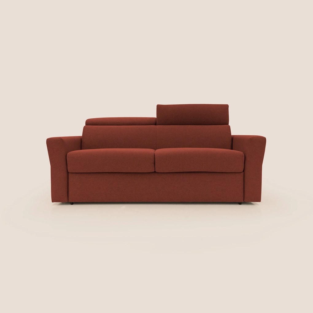 Avalon divano letto 100% ecosostenibile con materasso alto 18 cm in tessuto smacchiabile T05