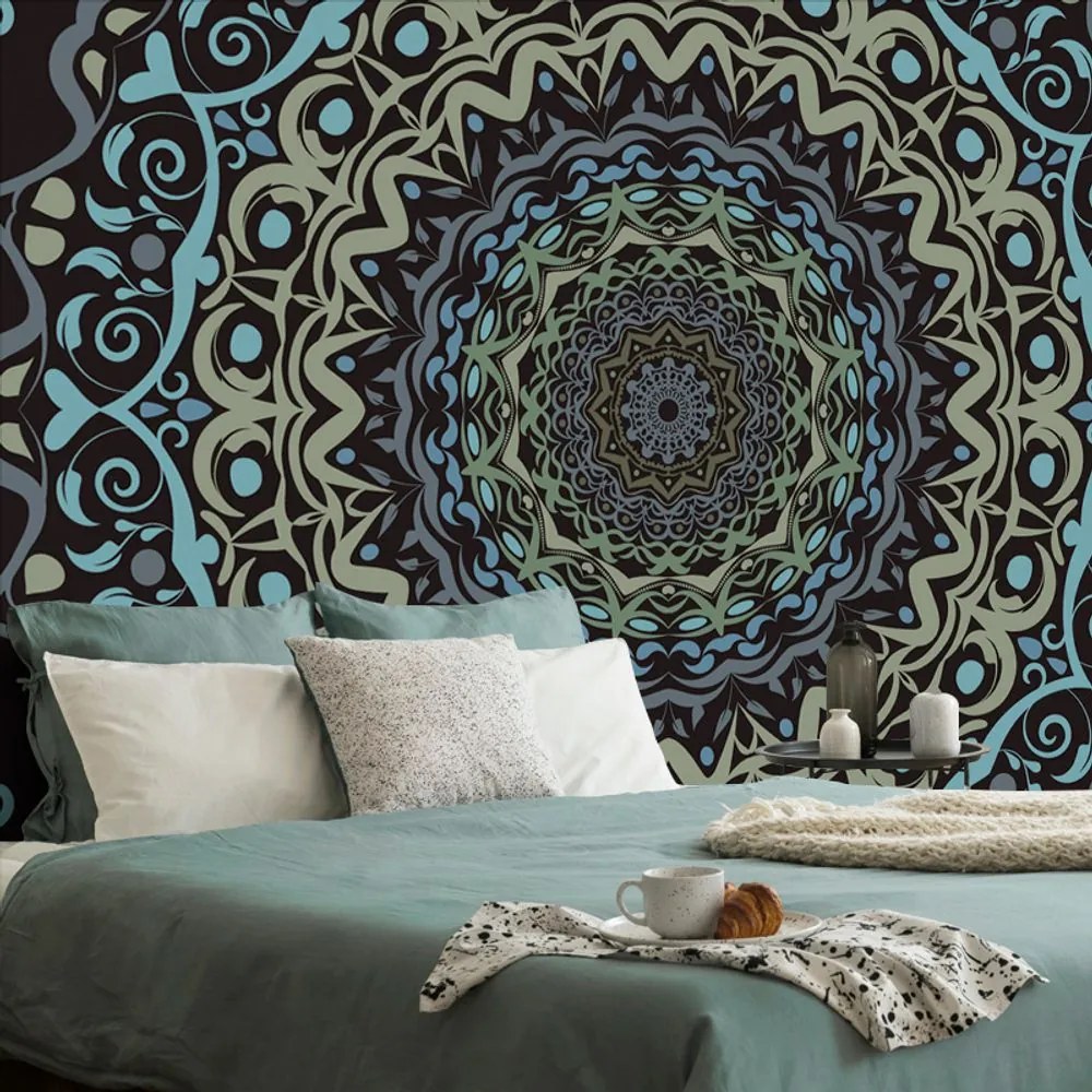 Carta da parati – Mandala astratta in stile vintage