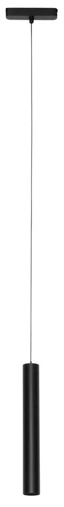 Lampada a sospensione moderna nera per sistema a binario monofase 4.5W 3000K - Magnetic Cassie