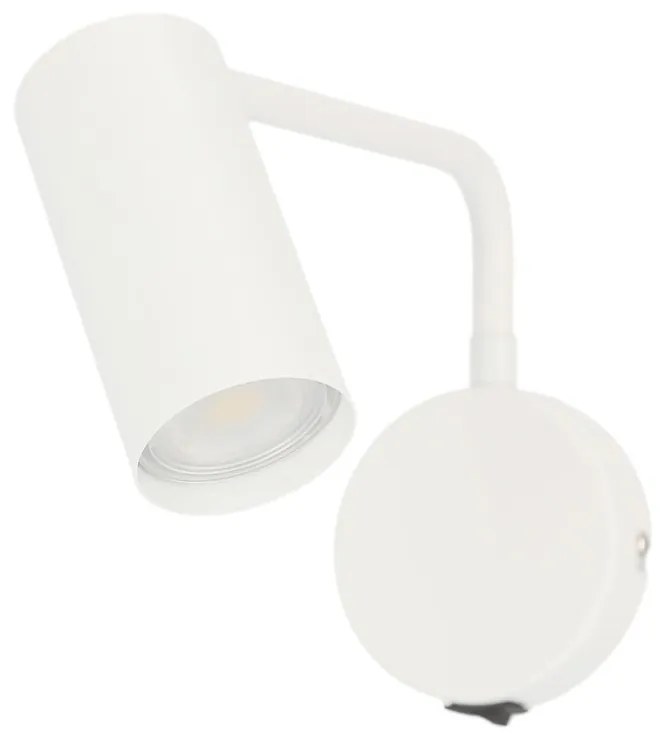 Lampada da parete in metallo bianco Tina - Candellux Lighting