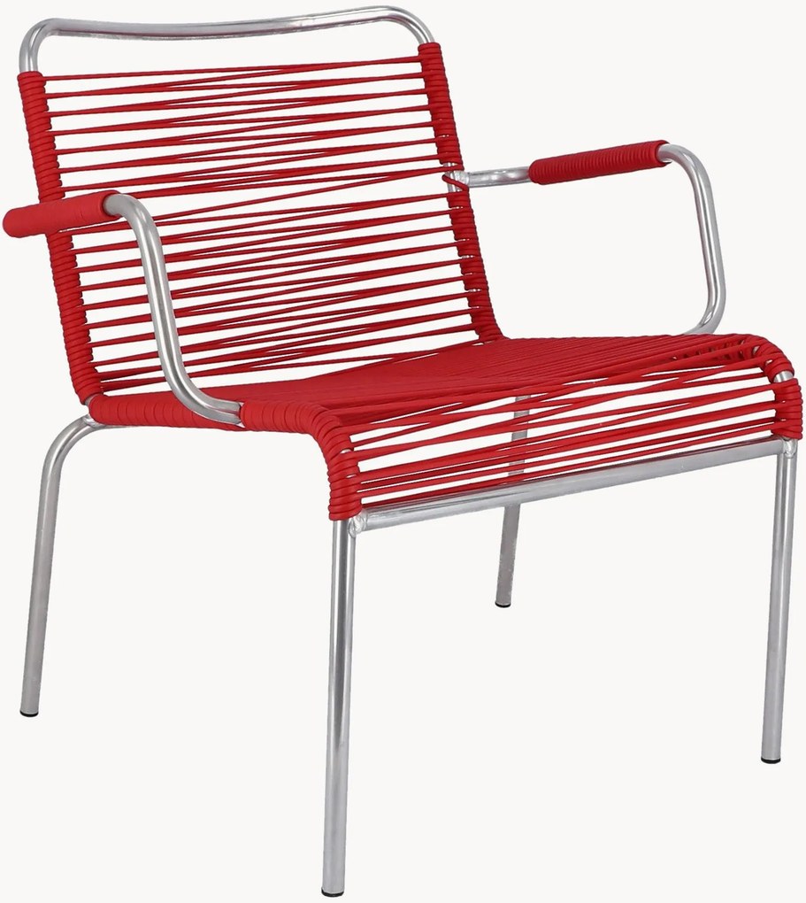 Set di 2 poltroncine da giardino fatte a mano Mya Spaghetti, impilabili