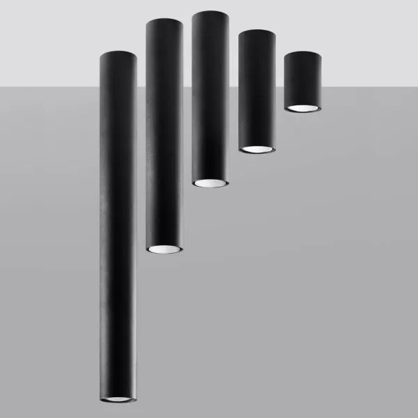 Sollux SL.1003 - Faretto LAGOS 1xGU10/10W/230V 60 cm nero