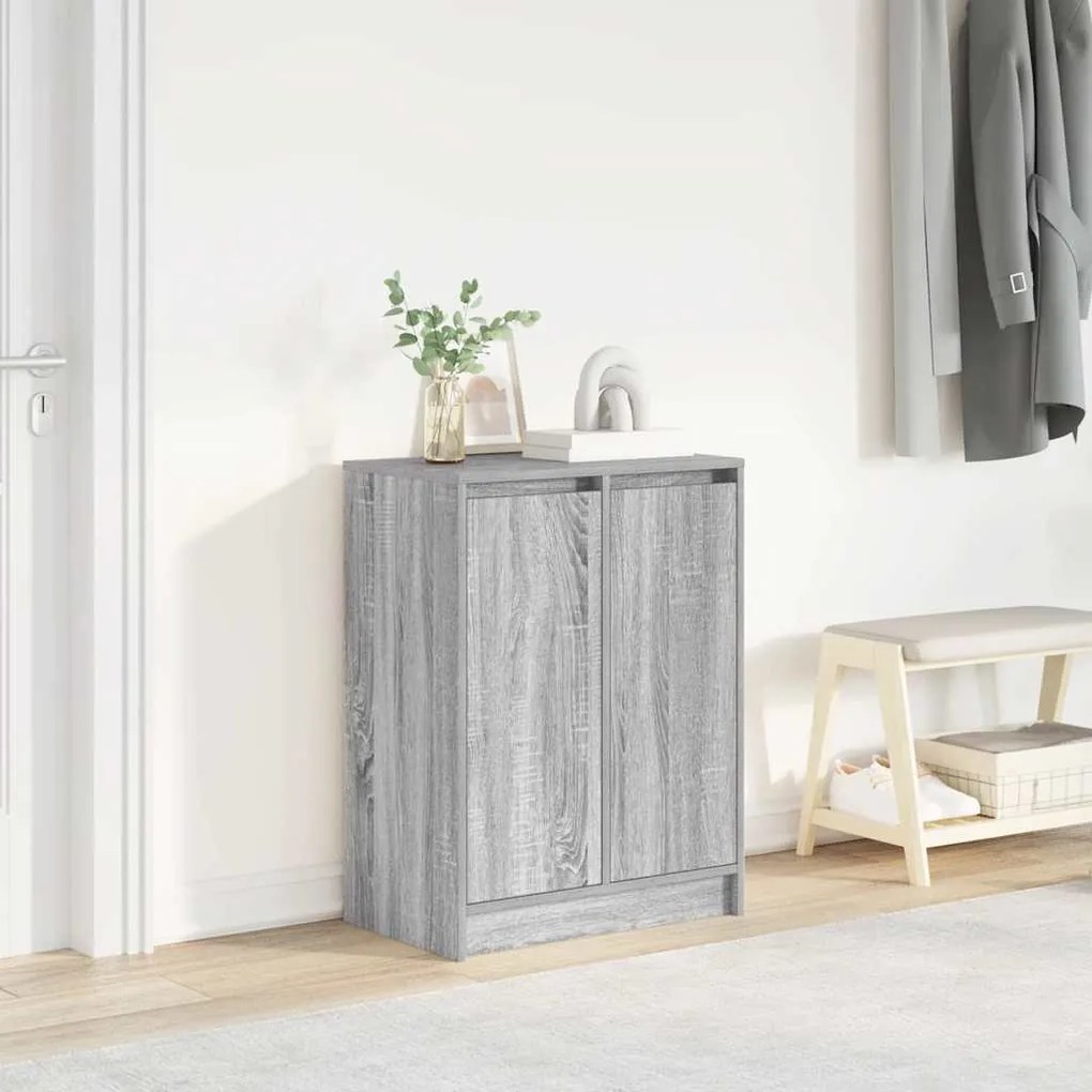 Scarpiera Grigio Sonoma 57x34x76 Cm İn Legno Multistrato /