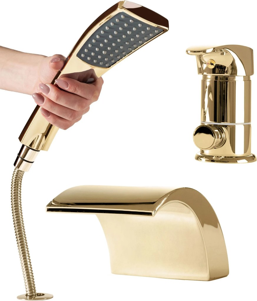 Rubinetto da vasca Rea Riven GOld