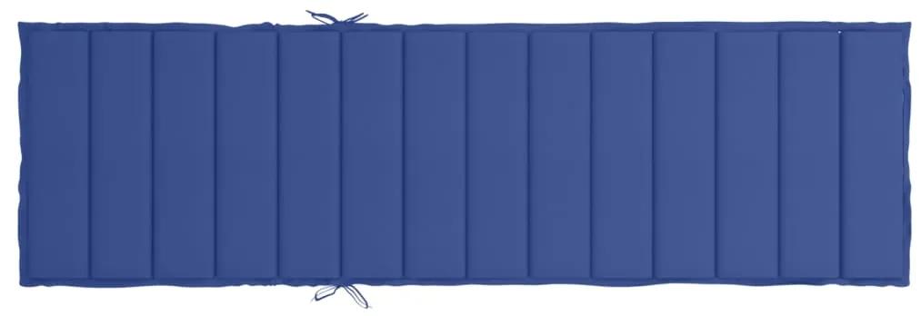 Cuscino per Lettino Blu Reale 200x50x3 cm in Tessuto Oxford