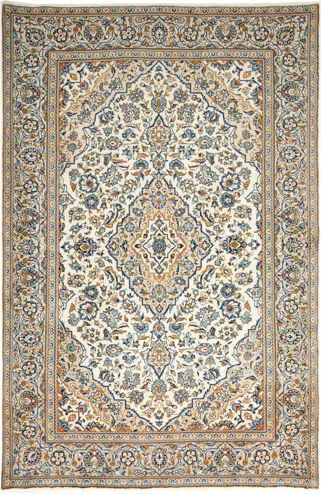Kashan Tappeto persiano 200 x 300 Beige (Iran) Annodato A Mano
