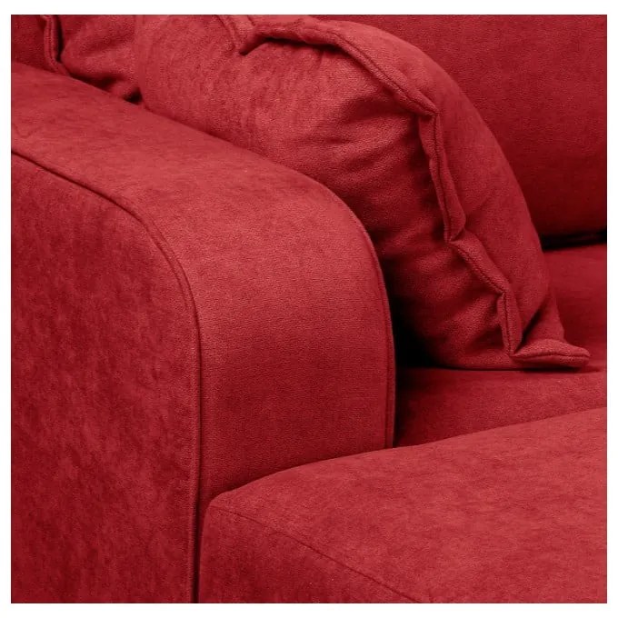 Divano angolare rosso (angolo sinistro) Beata - Ropez