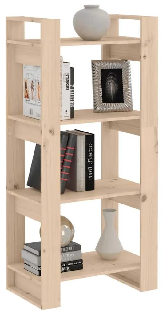 Libreria/divisorio 60x35x125 cm in legno massello di pino