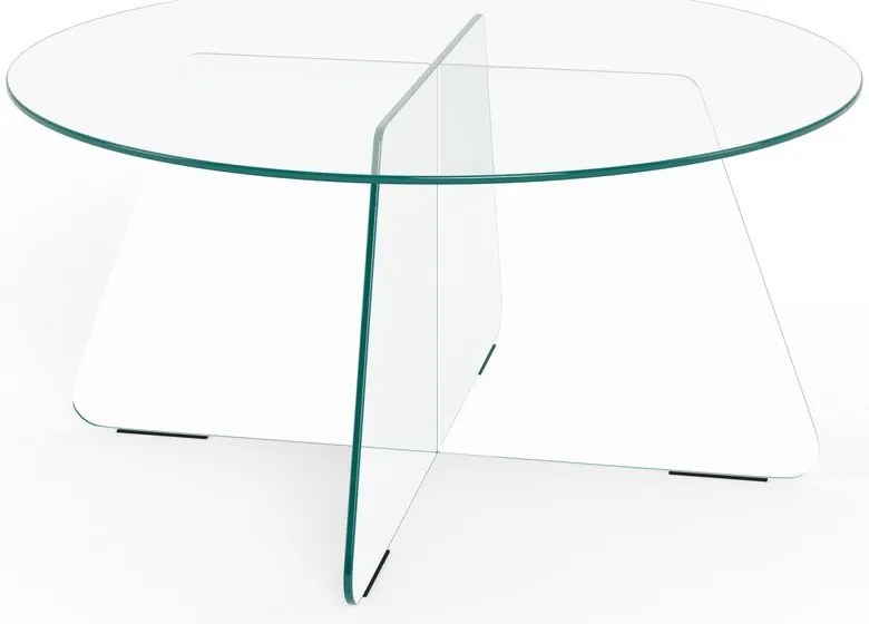 Tavolino da salotto rotondo in vetro ø 80 cm Samos – Actona