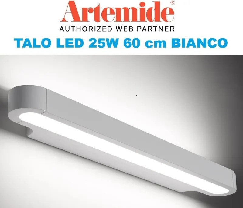 Artemide Talo parete 60 bianco non dimmerabile