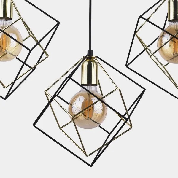 Lampadario a sospensione con filo ALAMBRE 3xE27/60W/230V