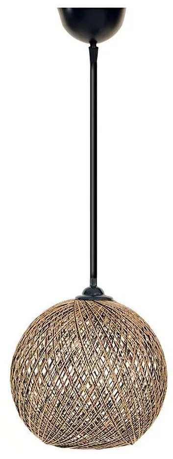 Lampadario su corda  JUTE 1xE27/60W/230V marrone