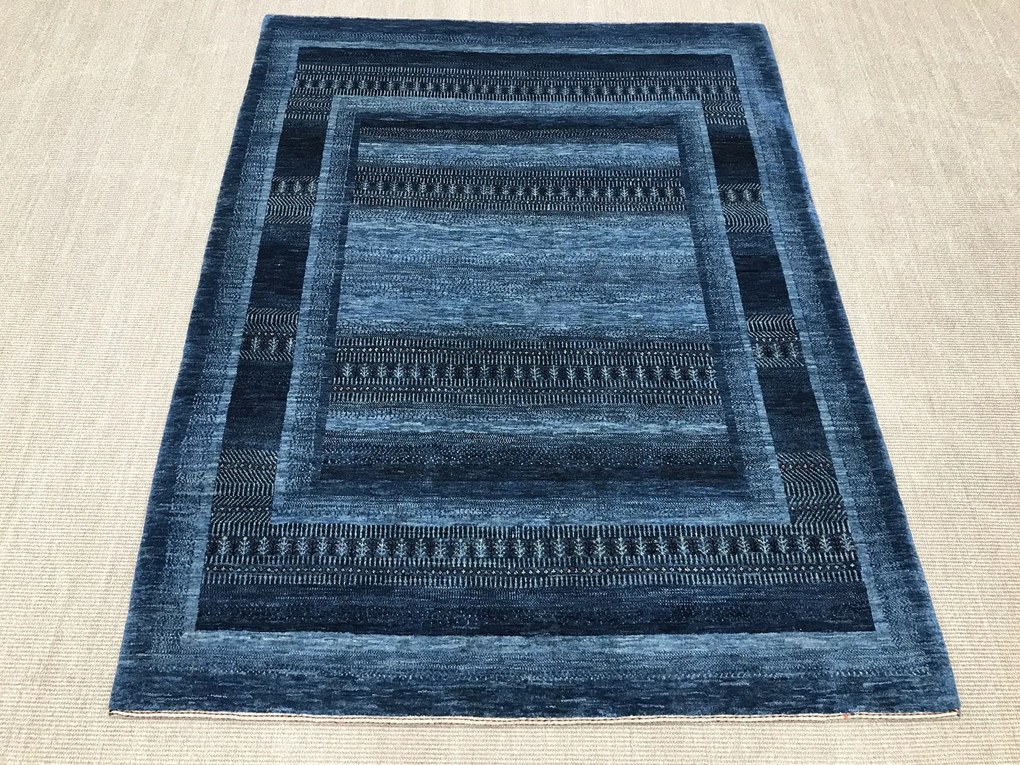 Loribaft Tappeto persiano 150 x 200 Blu (Iran) Annodato A Mano