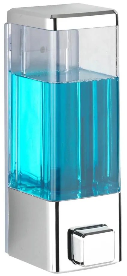WENKO 24593100 - Dispenser di sapone ISTRES da 320 ml, cromo lucido/trasparente