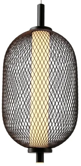 Lampada a sospensione su cavo PUMA LED/10W/230V Ø 15 cm nera