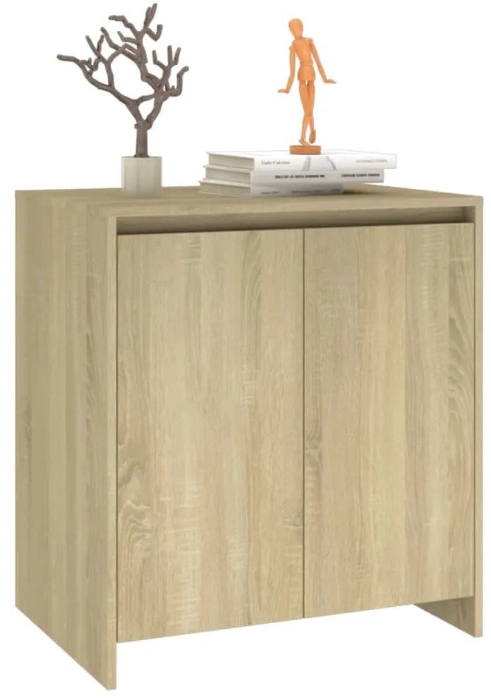 Credenza rovere sonoma 70x41x75 cm in legno multistrato