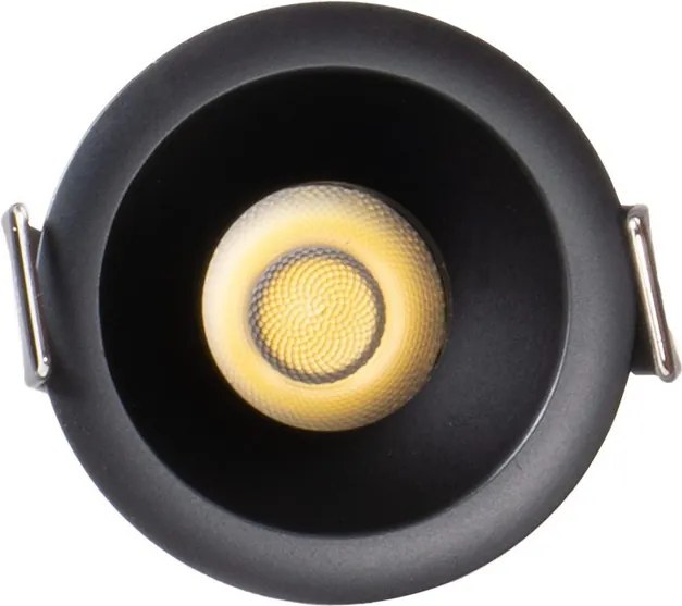 Faro LED da Incasso 6W Nero Ø45mm IP65 CCT UGR19 con driver Philips Colore Bianco Variabile CCT