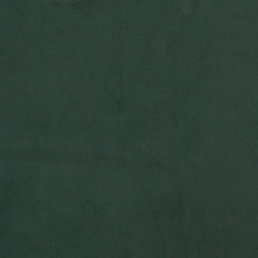 Giroletto con Testiera Verde Scuro 160x200 cm in Velluto