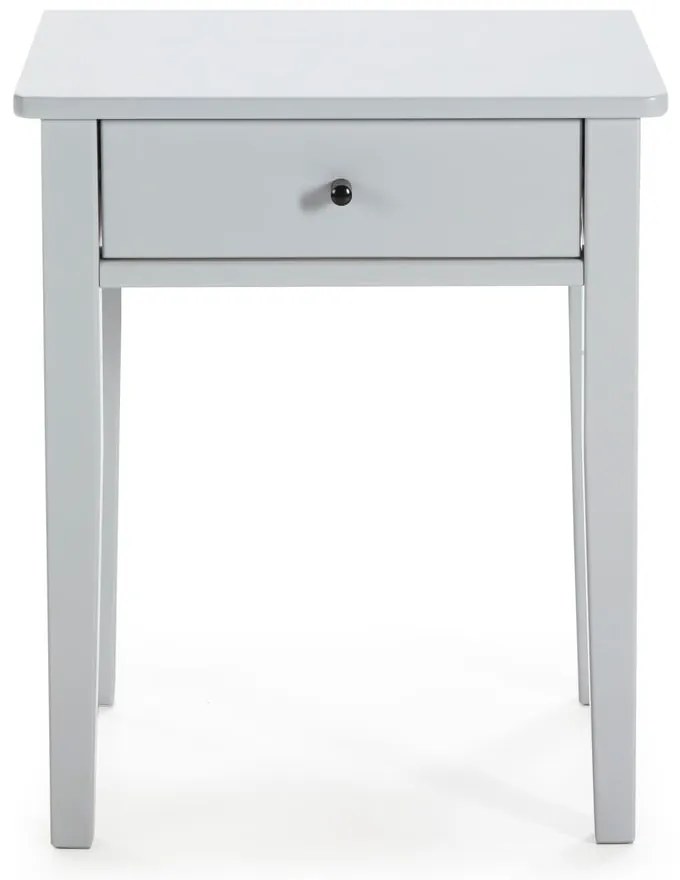 Comodino in legno di pino grigio chiaro Bart - Marckeric