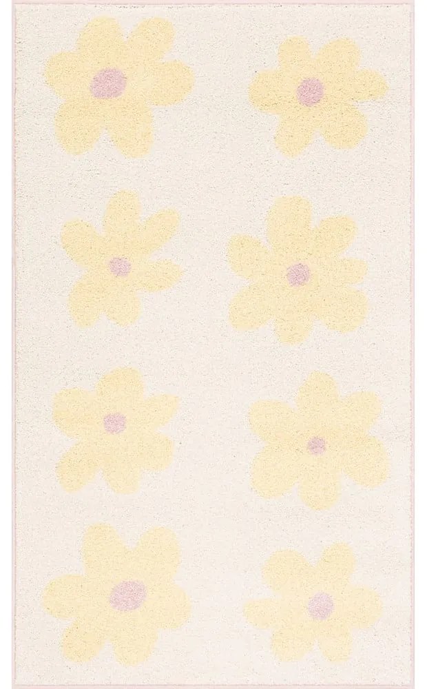 Tappeto per bambini giallo e avorio 120x170 cm Dazzy Vanilla – FD