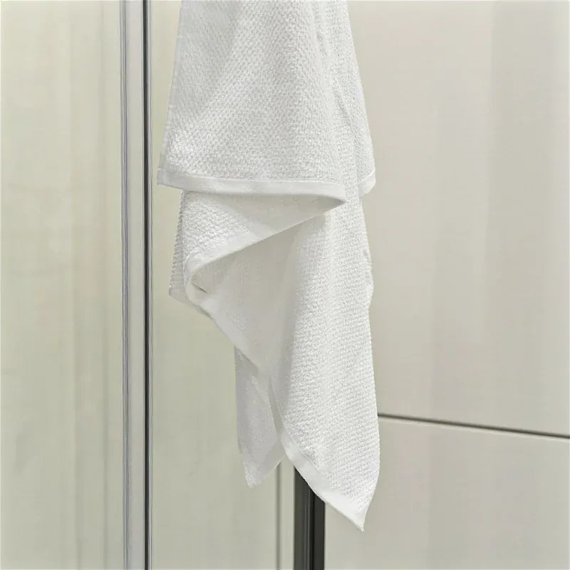 Telo bagno per doccia 90x140 cm bianco in cotone 100%