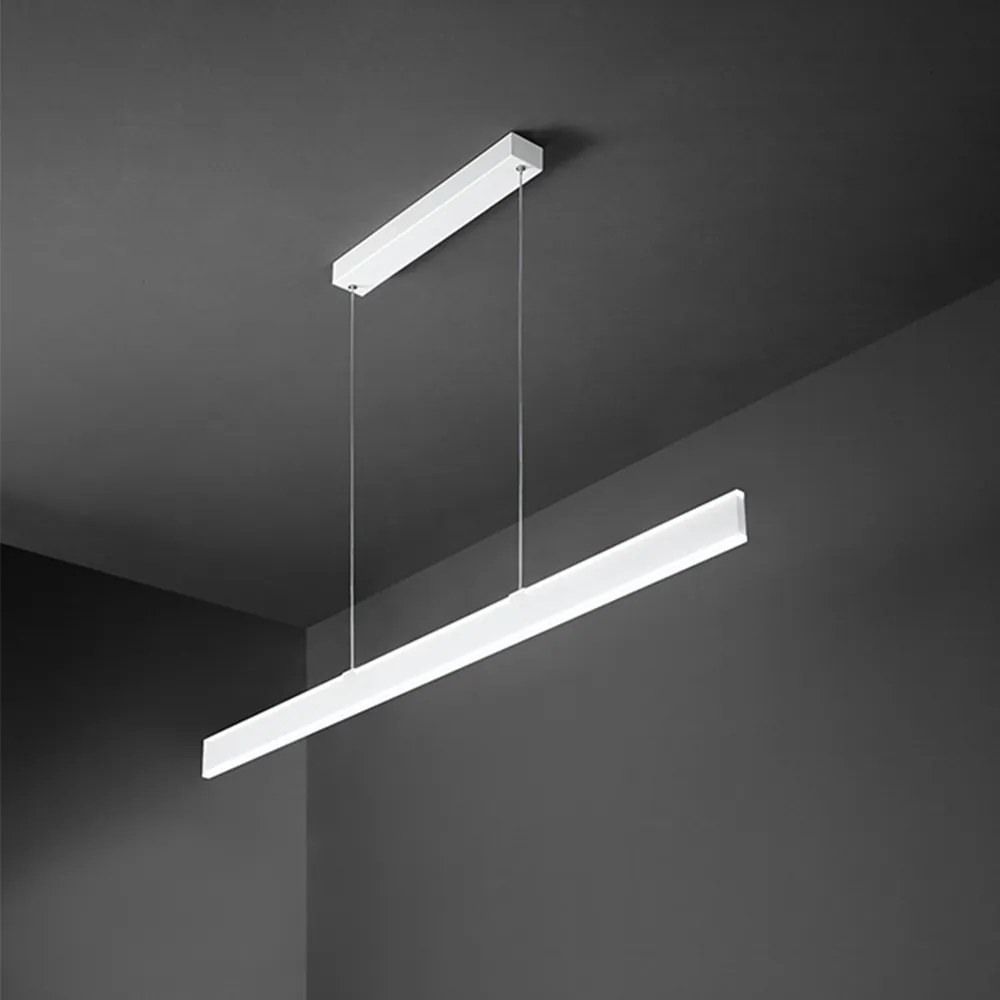 Lampadario In Metallo Moderno Kante Bianco Led