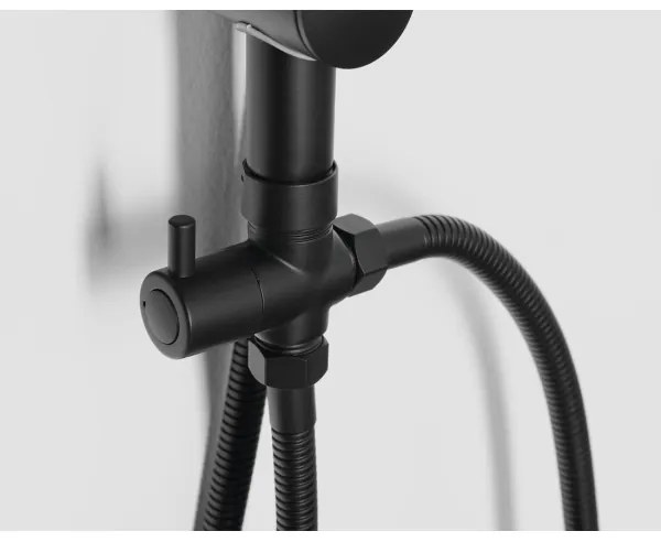 Aqualine - Set da doccia KERA opaco nero